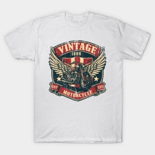 Vintage Motorcycle Shield T-Shirt